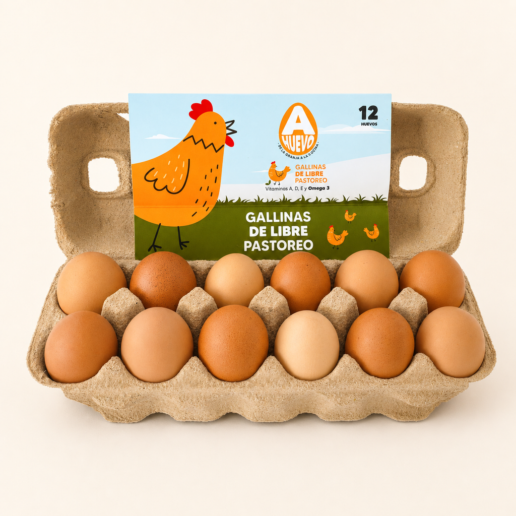 Huevos Criollos Grandes – Maple de 12 unidades