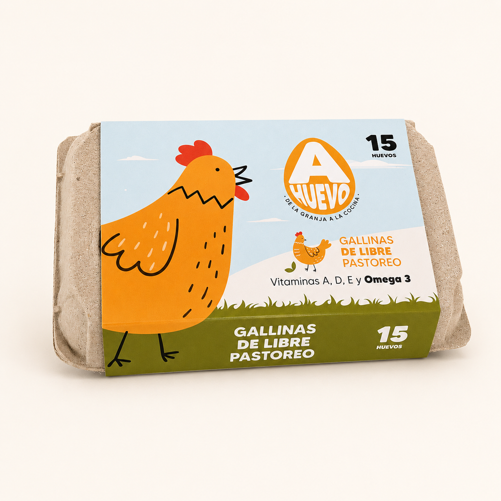 Huevos Criollos Grandes – Maple de 15 unidades